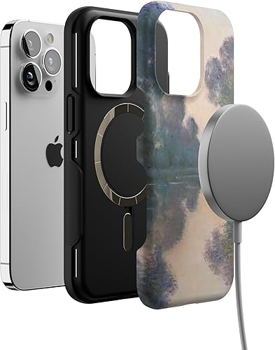 Vista 580 de Casely iPhone 13 Pro Case Compatible with MagSafe Blue Marble Case