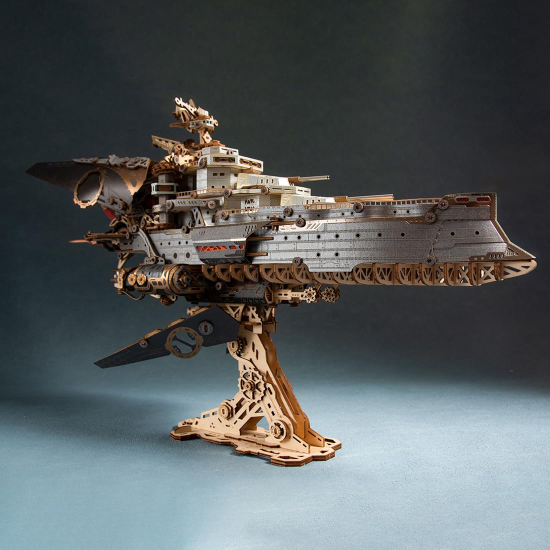 Dieselpunk - Juego de construcción de nave espacial 3D (912 piezas), color