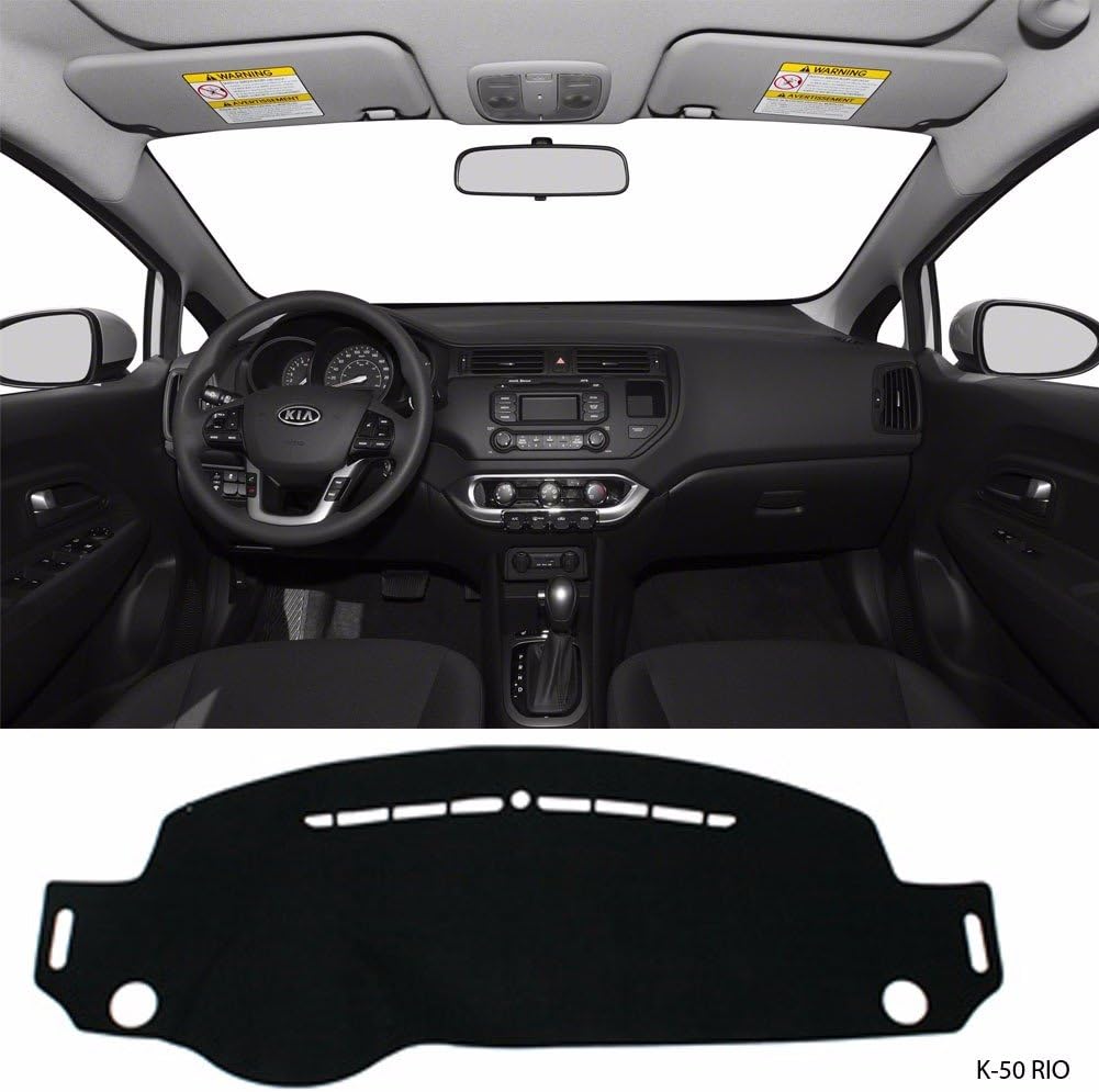 Trandy Car Dash Cover Mat Sun Cover Carpet for KIA Rio 2012+ All New Pride K50 B/B