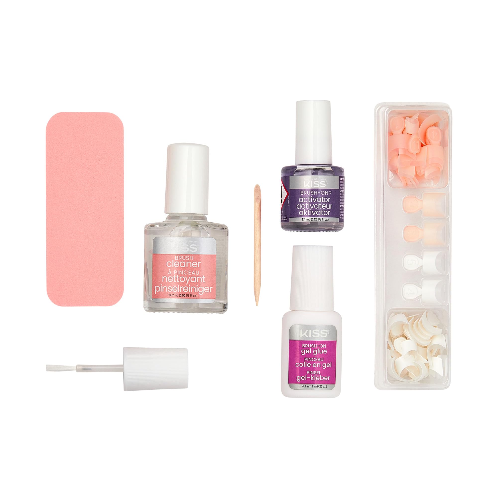 KISS Brush-On Gel Nail Kit - Salon-Quality Manicure at Home