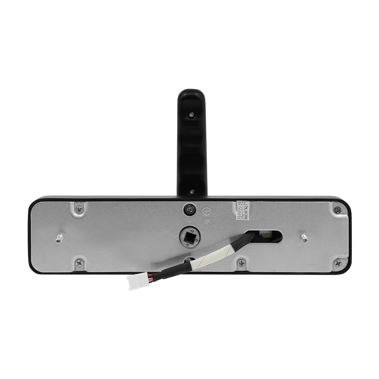 Intelligentes Türschloss,5-in-1 Elektronisches Türschloss mit Fingerprint + Code + Schlüssel + Karte + temporäres Passwort,App-Steuerung Smart Riegelschloss für Haustür 35-50mm (schwarz)