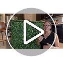 Artificial Boxwood Roll Grass Wall Panels, Greenery Outdoor 48"x120" (40 Sqft) UV-Anti Fake Ivy Privacy Fence Screen for Patio, Balcony, Garden, Backyard, and Fence Decor-Includes 5 PCS 79" Vines