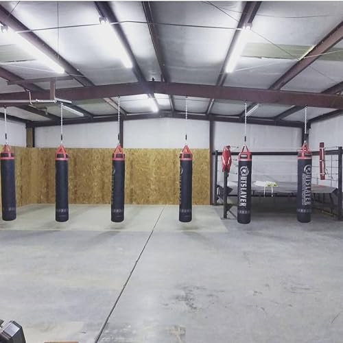 Miniatura 4 de Muay Thai - Saco de boxeo de 6 pies y 150 libras sin relleno, fabricado en Estados Unidos