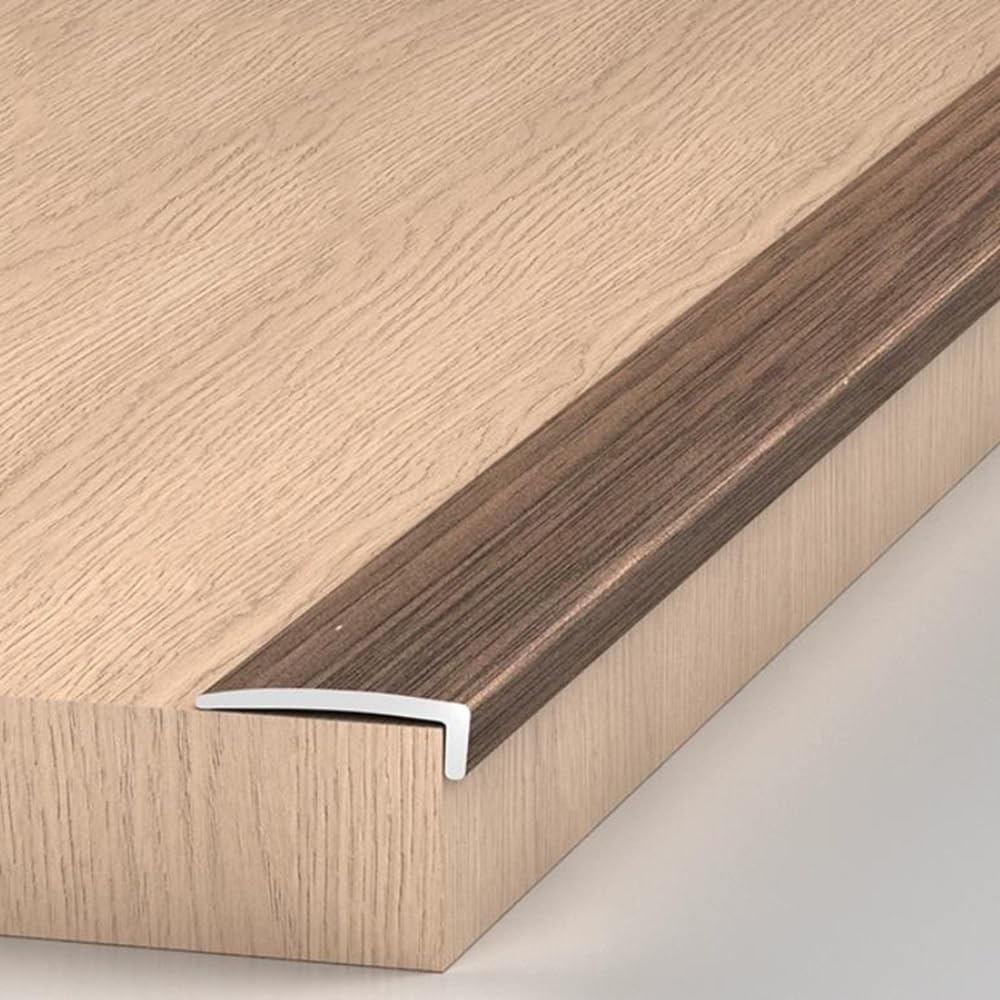 Antislip L-Shaped Stair Nose Molding, Anti-Slip Step Molding Strips, Stair Edge Protector for Corner Guard