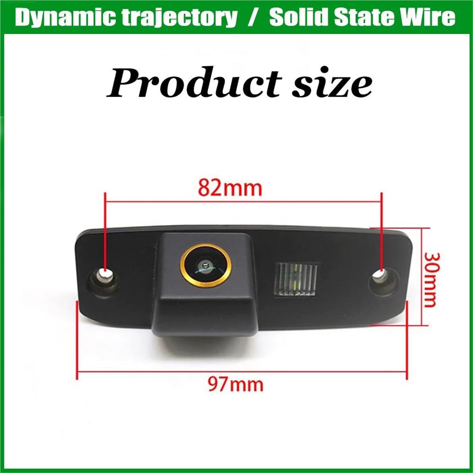 Cámara Trasera Coche para Kia para Ceed Y SW 2006-2012 con Visión Nocturna CCDBackup Vista Estacionamiento Cámara Trasera HD Ojo Pez Reverso(CCD Ruler Line)