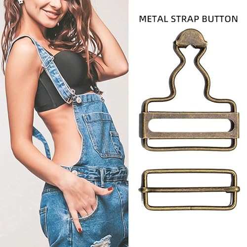 2 Inch Inside Bottom Size Bronze Suspender Buckle With Rectangle Buckle Sliding Bar Pack Of 10 Sets (Bronze) Q2055 #TOP5