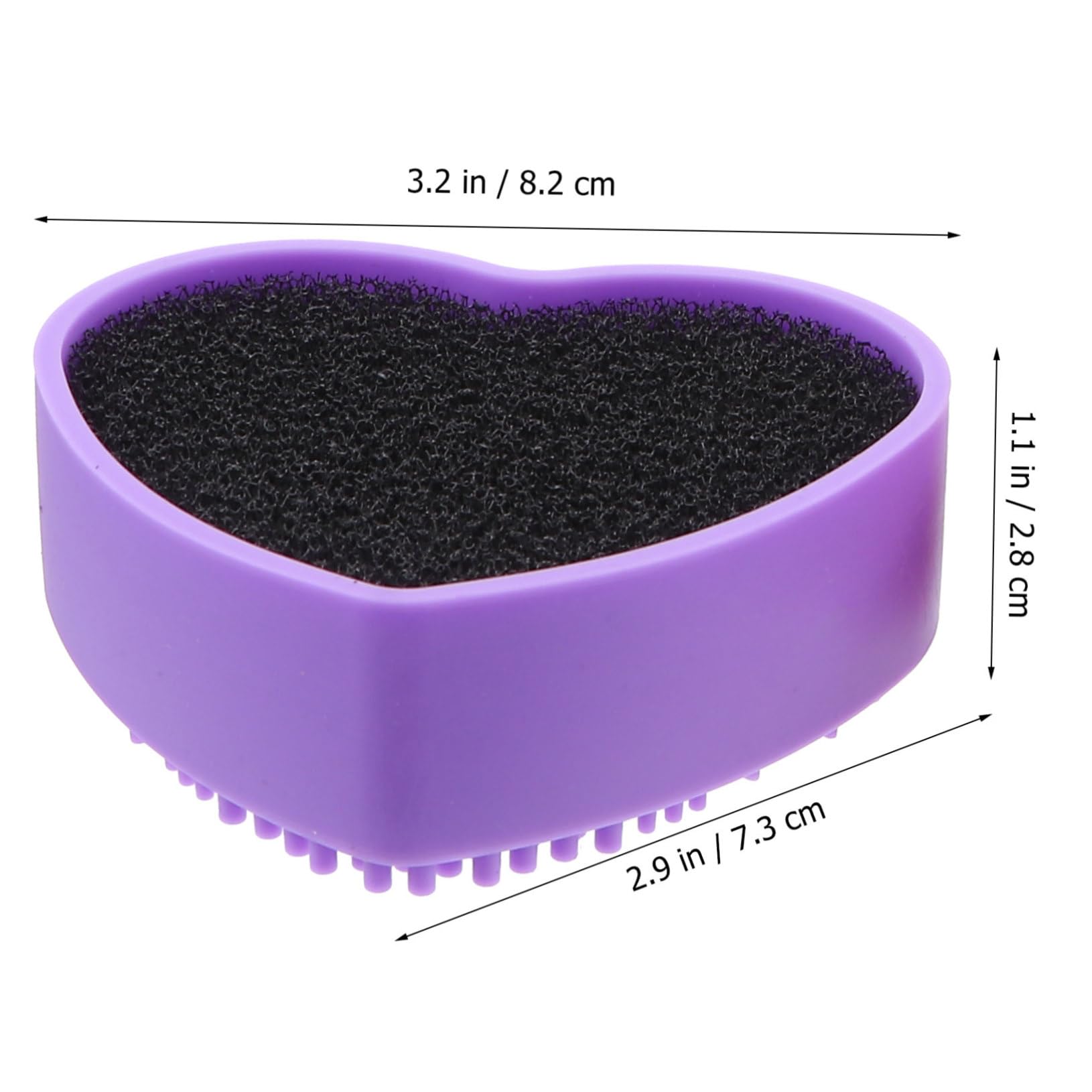 HAKIDZEL Makeup Brush Cleaner Box Sponge Cleaning Case for Eye Shadow Multifunctional Brush Cleaning Pad