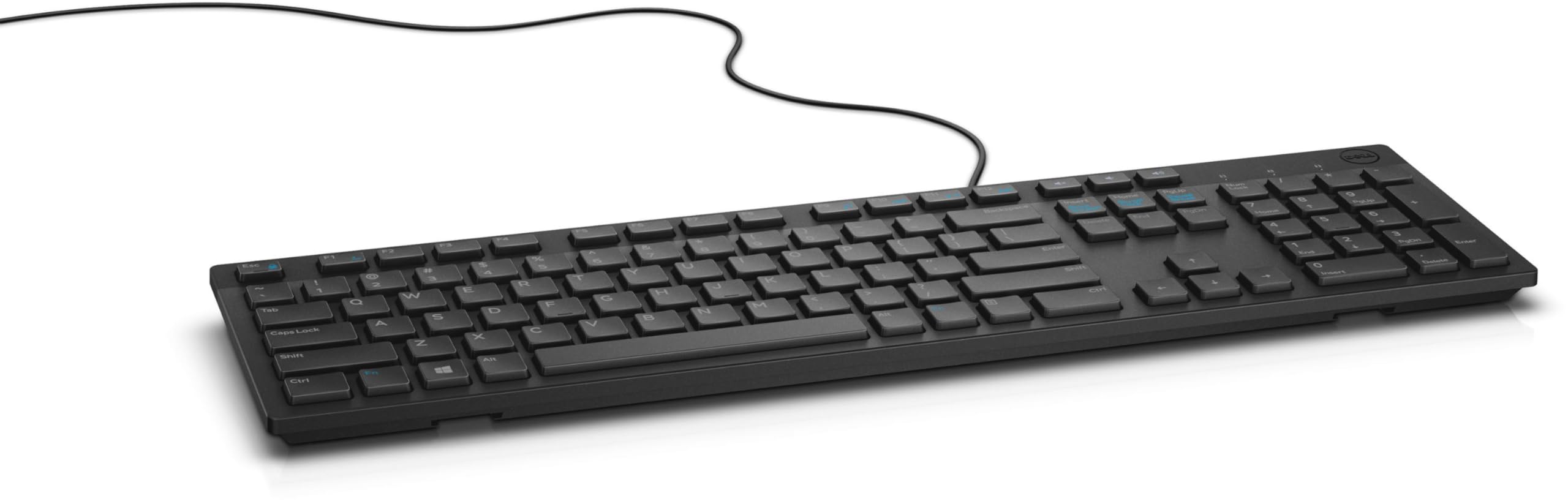 DELL KB216 USB QWERTY Finlandés, Sueco Negro - Teclado (USB, Universal, Interruptor mecánico, QWERTY, Finlandés, Sueco, Alámbrico)