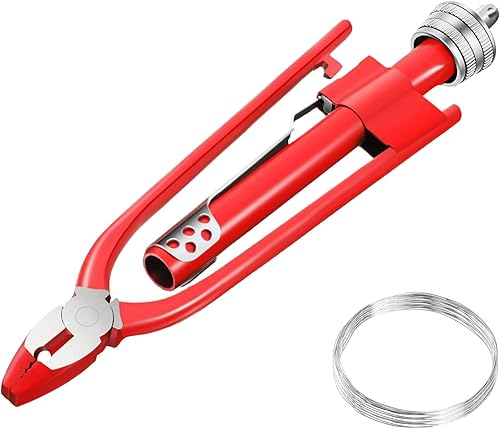 Alicates de alambre de seguridad de 6 pulgadas con cables de seguridad de 33 pies, herramienta de torsión de alambre resistente, alicates de bloqueo