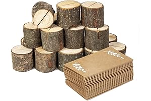 Rustic Table Label Kit for Memorable Parties: 20 Wood Place Card Holders...