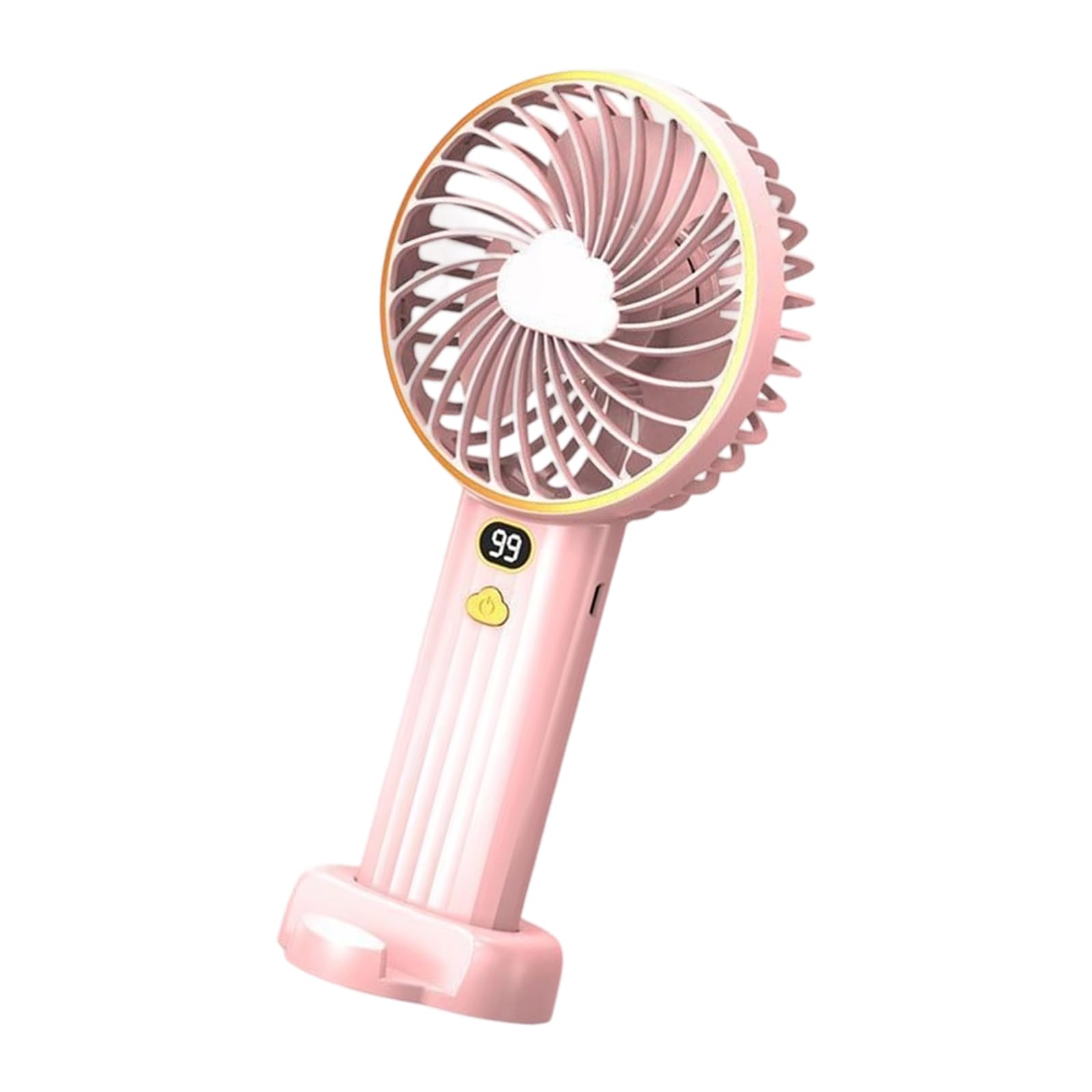 NRVTRE Multifuntional Digital Display Fan Efficient Cooling 6000mAh Quiet Powerful Fan Texture for Outdoor Travel Portable