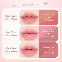 Vista 6 de dasique Lápiz labial Mood Blur 08 Over Pink, 0.03 oz (0.9 g)