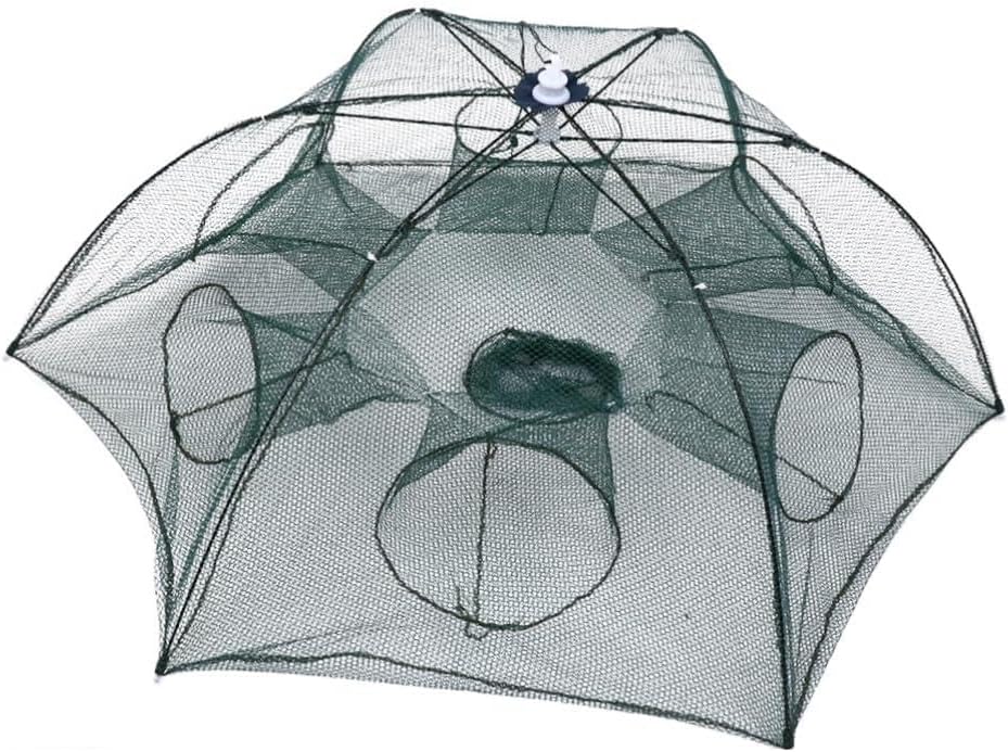 BESPORTBLE Portable Umbrella-Shaped Fishing Net for Easy Catching Design for Outdoor Use Ponds Rivers and Lakes Lightweight and Sturdy Construction