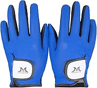 Vista 10 de MAZEL Guantes de golf para niños y niñas, para mano derecha e izquierda (1 par) guantes de golf transpirables de microfibra para jóvenes, blanco