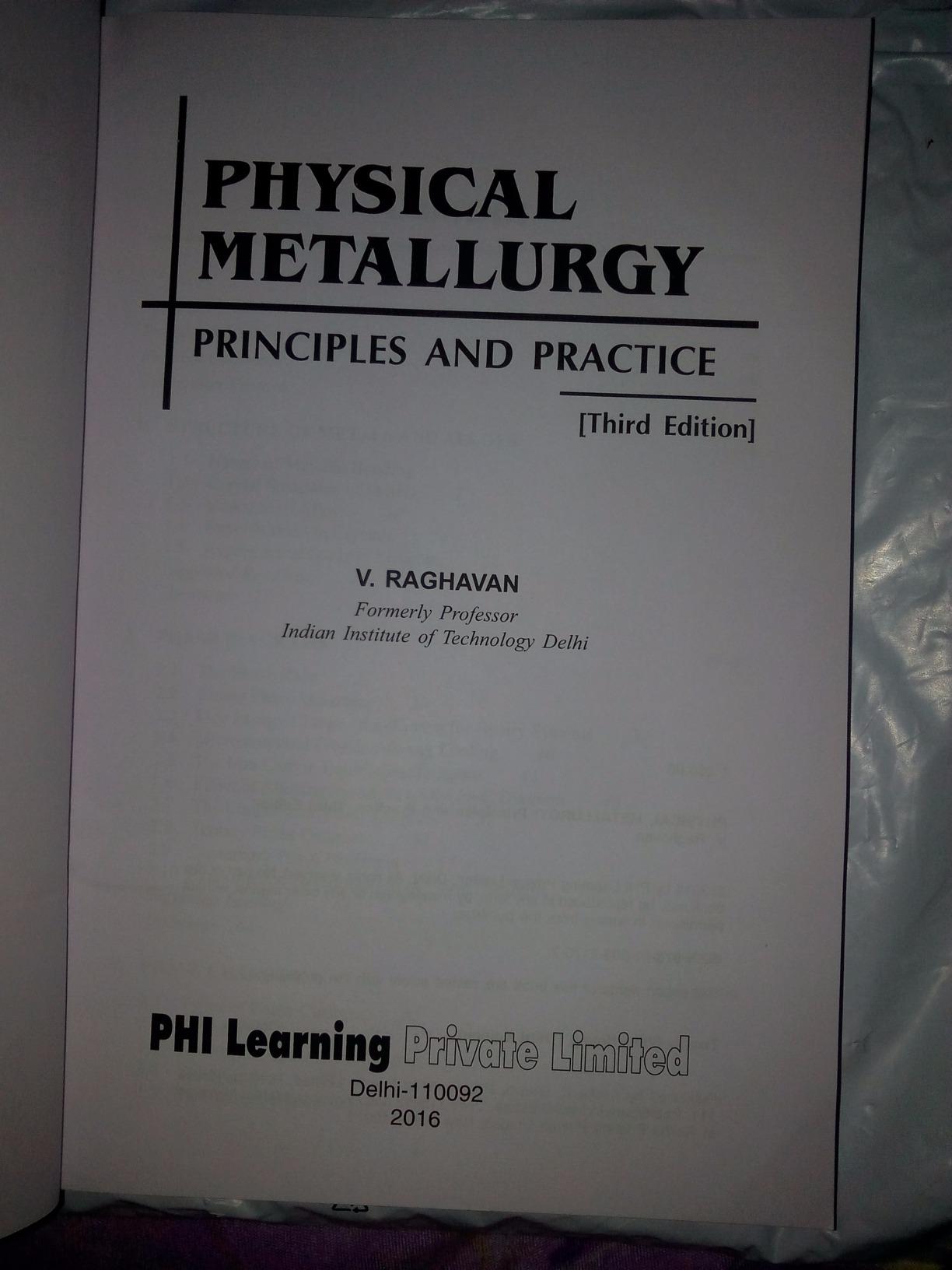V Raghavan Material Science Pdf Physical Metallurgy: Principles and Practice : Raghavan V: Amazon.in: Books