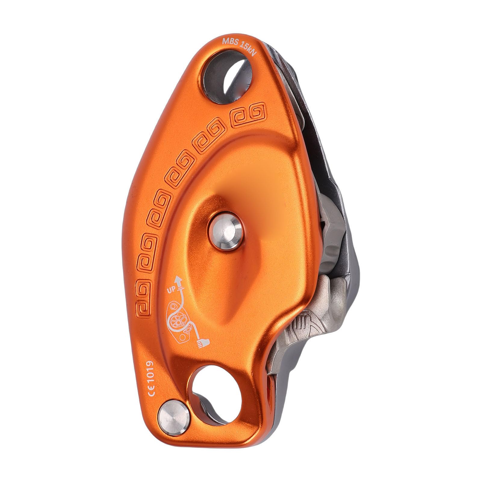 Jeanoko Dispositivo de Agarre de Cuerda de Aluminio para Descenso de