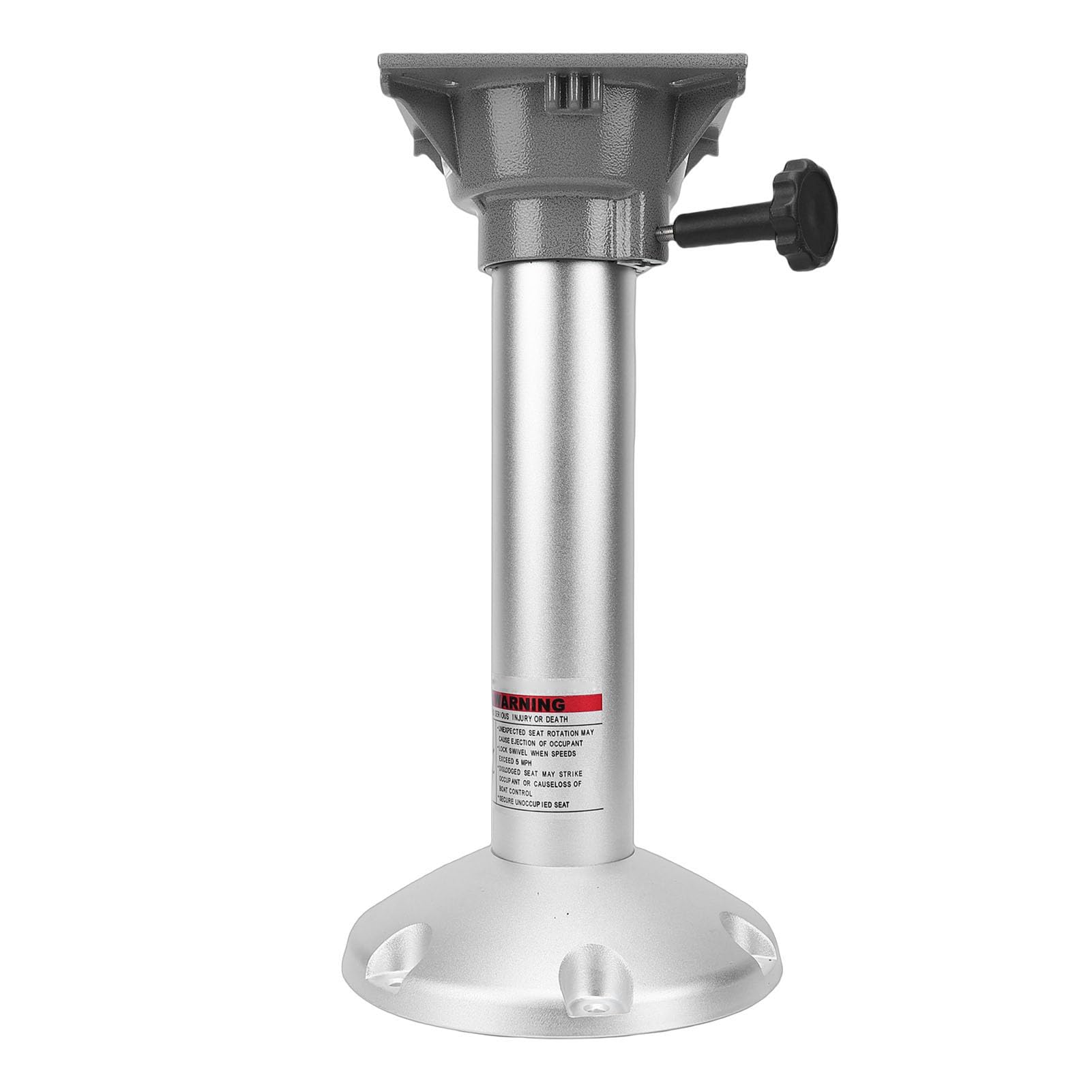 Pedestal para Asiento de Barco, Base de Silla Giratoria de Aleación de Aluminio de 360 ​​grados, Kit de Montaje Desmontable para Asientos de Pasajeros de Conductor de Yates y Vehículos