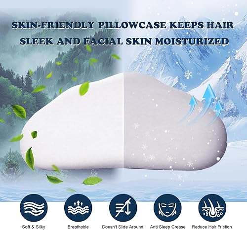 Miniatura 2 de Cloud Contour - Almohada de espuma viscoelástica con diseño ergonómico para dormir cómodamente y reducir los ronquidos, cuello y almohada cervical