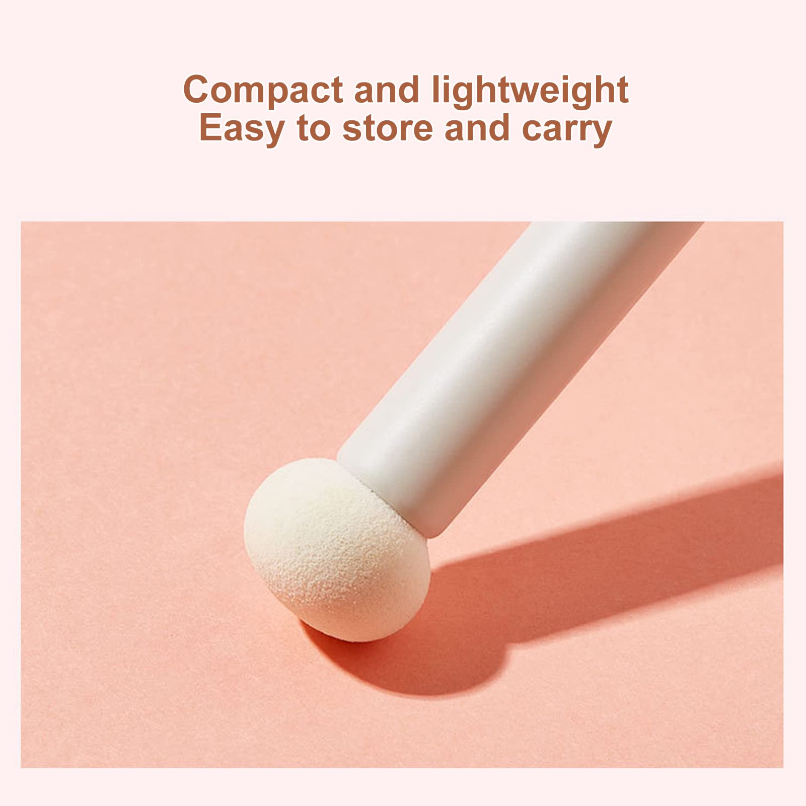 Concealer Makeup Sponge Brush, Mini Soft Apply Evenly Elastic Round Head Mushroom Puff Sponge Applicator - Image 2