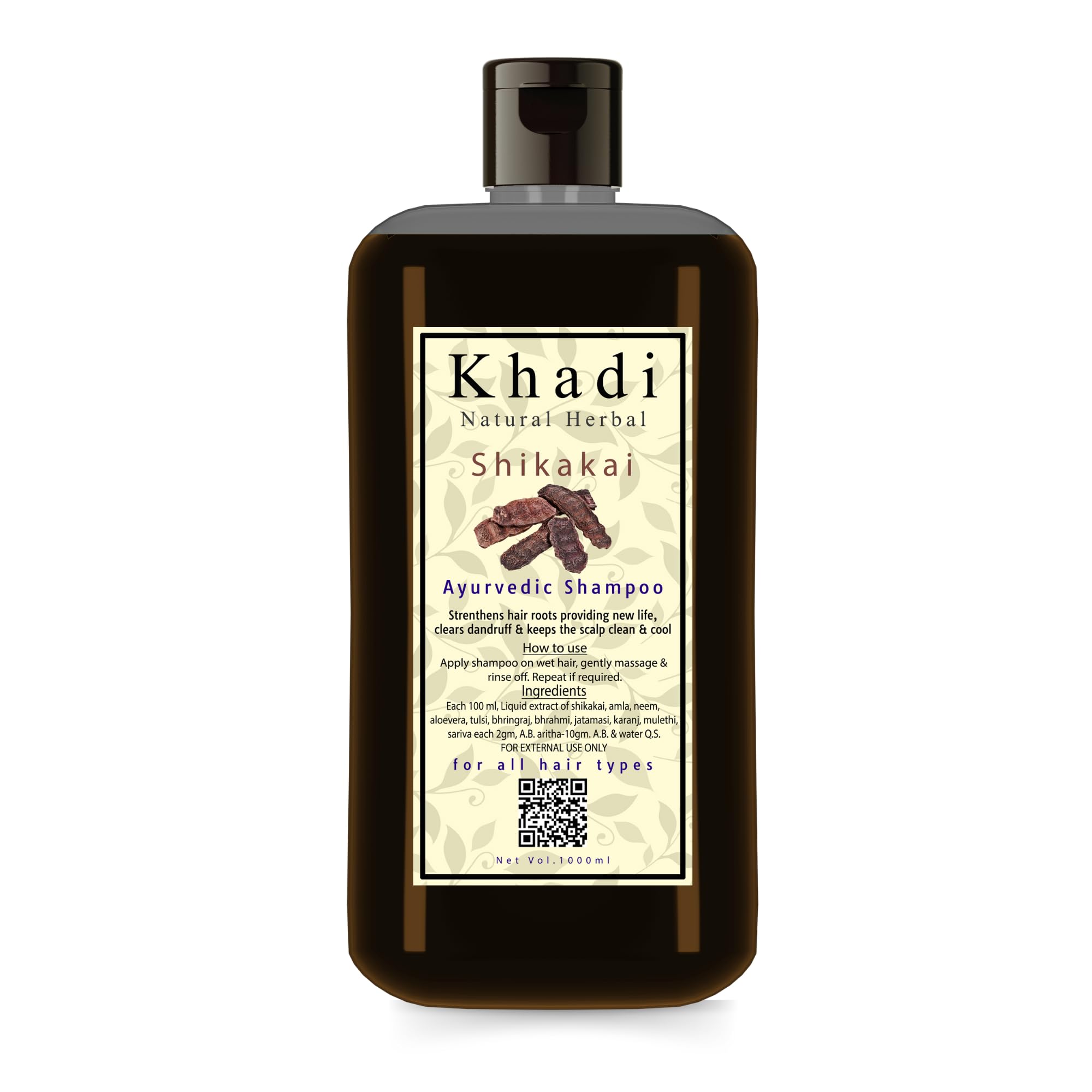 Khadi Natural Herbal 1000ml Shikakai Hair Fall Control Shampoo | Suitable For Dry & Frizzy Hair | Sls & Paraben Free Anti Dandruff Hair Cleanser Shampoo For Women & Men 1Ltr Pack-picture-21