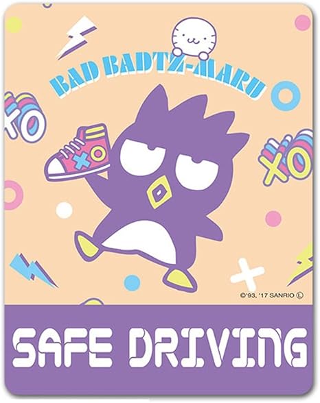 Amazon バッドばつ丸 車マグネットステッカー Safe Driving サイン マーク 車 バイク