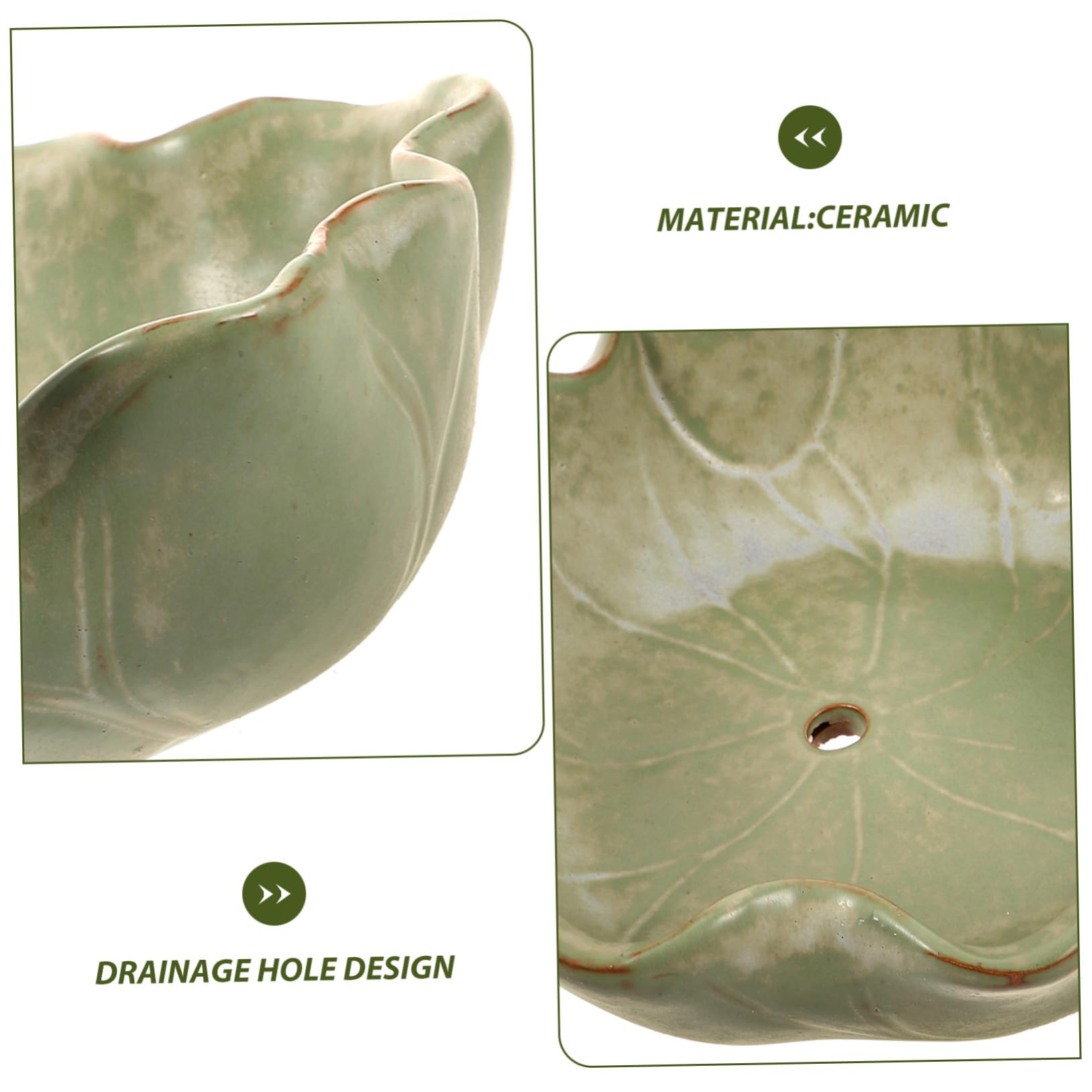 Mipcase Ceramiczna Doniczka na Sukulenty Mini Dekoracyjna Doniczka na Kwiaty Ogród Ceramika Mała Doniczka Wystrój Domu