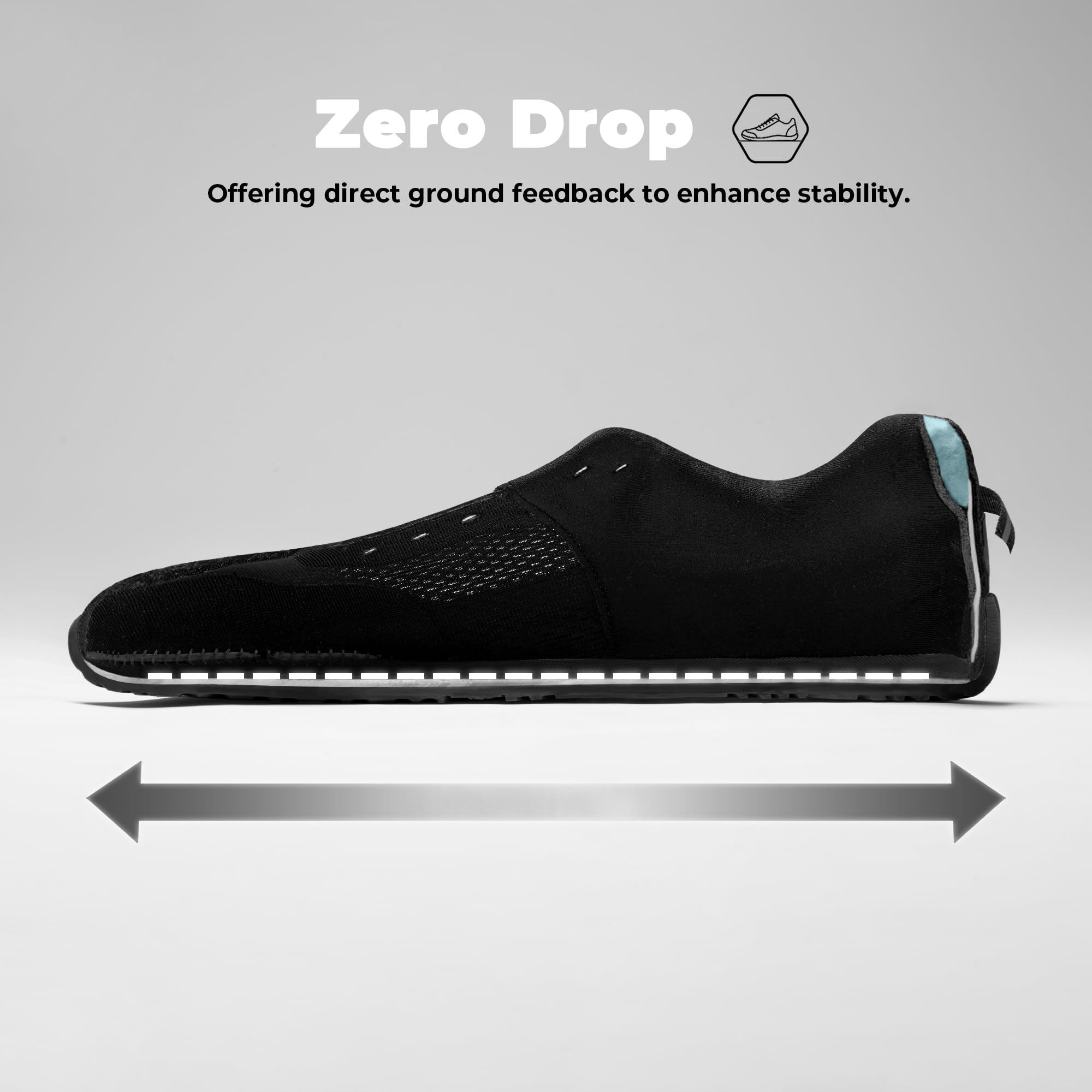AIRHAS Mens Zero Drop Barefoot Shoes Anatomical Tox Box Trail Running Sneakers for Men Gym Workout Cross Training Shoes — view 3
