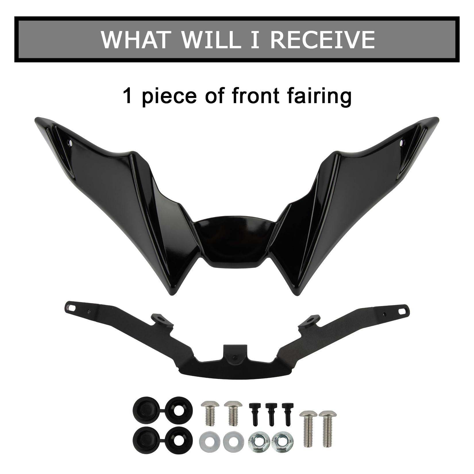 Carenatura Anteriore Spoiler Estensione del Coperchio Dell'estensione del Cono del Naso del Becco per MT09 V3 2022-2023, PSLER Deflettore Dell'ala Aerodinamico