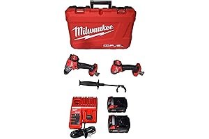 Milwaukee 3697-22 18V Lithium-Ion Brushless Cordless Drill Driver/Impact Combo Kit with Two 5.0Ah Batteries
