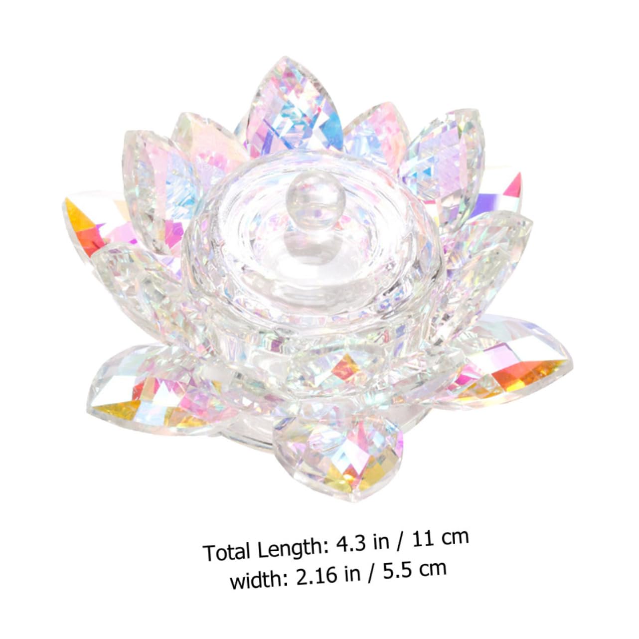 VICASKY Nail Cup Lotus Design Crystal Pen Wash Cup Craft for Manicure for Ladies