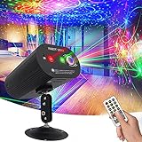Party Lights, Disco Lights, DJ Party Stage Lights Sound Activated Lights Projector with Remote...