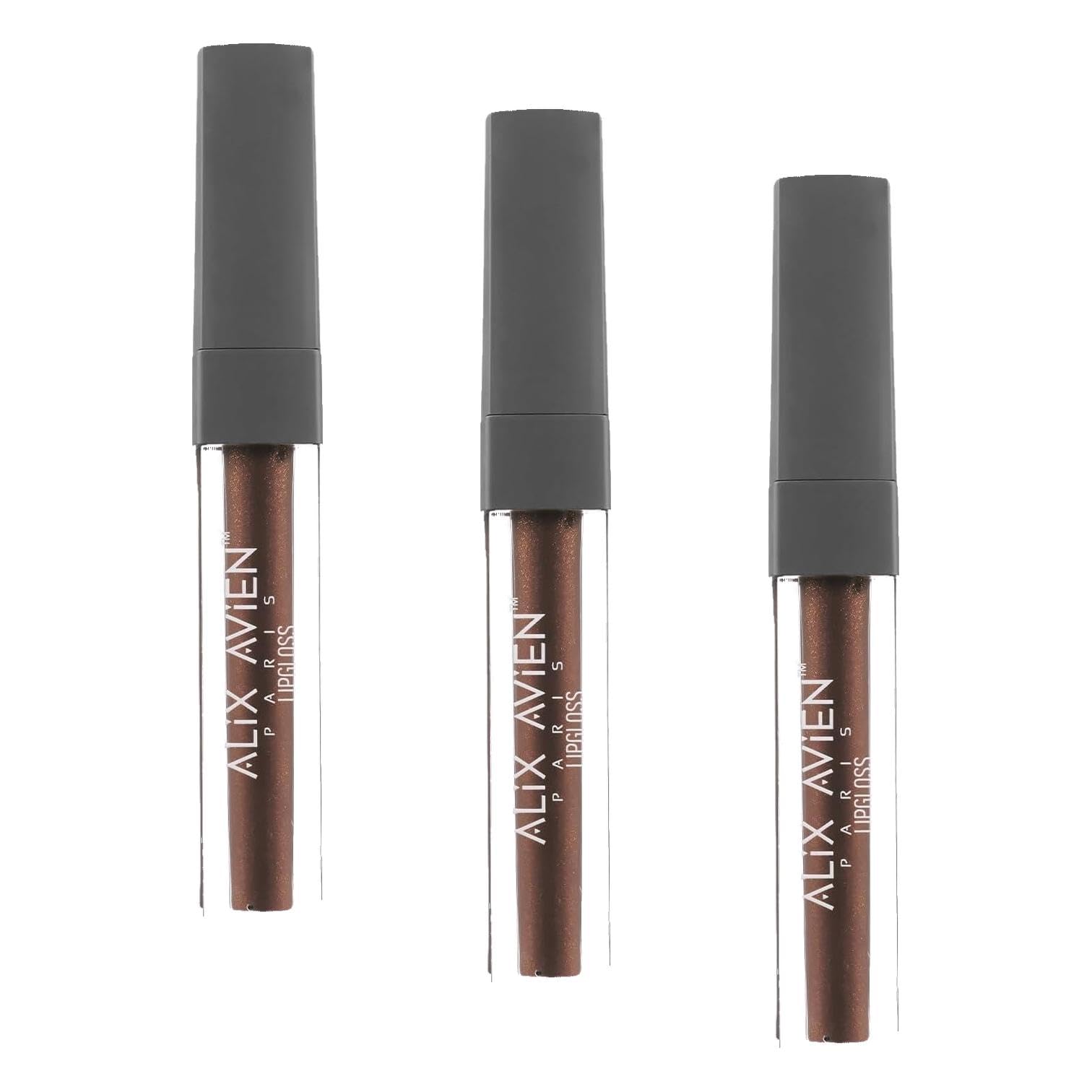 ALIX AVIEN Uzun Süre Kalıcı Yapışkan His Bırakmayan Nemlendirici Dudak Parlatıcısı - Lipgloss 11 Chocolate Kiss (3 paketi)