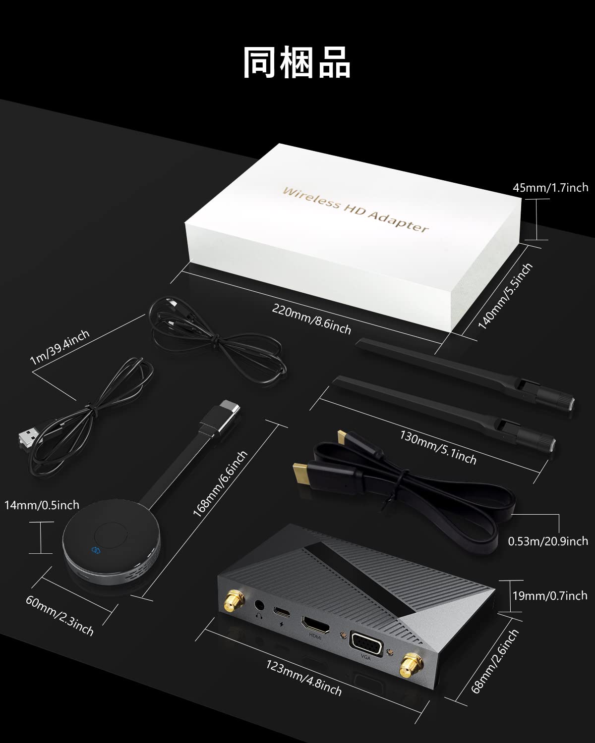 Amazon.co.jp: 【4K解像度】 HDMI ワイヤレス 送信機+受信機 低