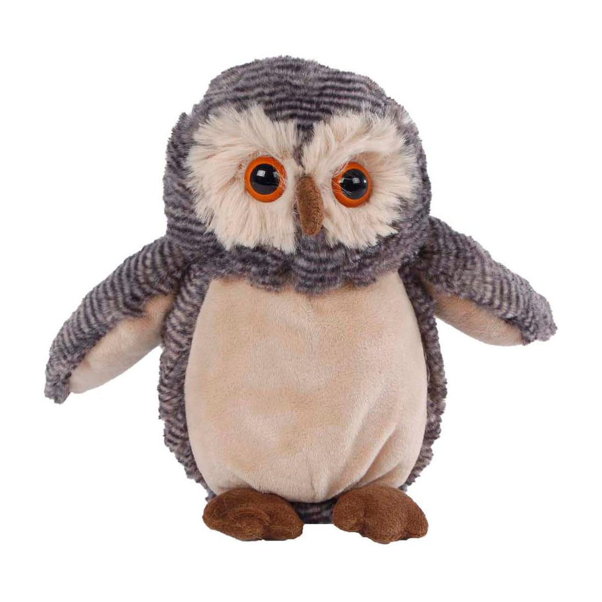 Peluche hibou 18 cm Take Me Home cadeau de naissance multicolore - 3