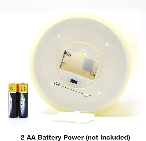 Miniatura 3 de Girimax Vela de pilar sin llama de 3 mechas con control remoto, gran vela de cera LED marfil con pilas  6 pulgadas de alto y 6 pulgadas