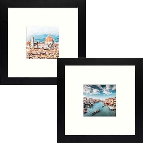 Amazon Com Frametory Square Photo Frame With Ivory Color Mat Perfect For Table Top Wide Molding Built In Hanging Features Black 8x8 Frame For 3 5x3 5 Photo 2 Pack Amazon Com Frametory Square Photo Frame With Ivory Color Mat Perfect For Table Top Wide Molding Built In Hanging Features Black 8x8 Frame For 3 5x3 5 Photo 2 Pack