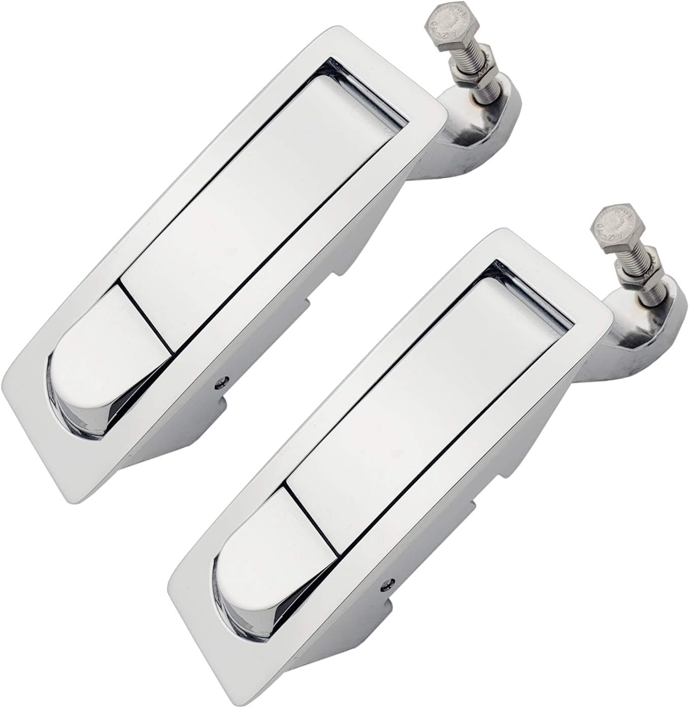 2 Pack Compression Latches (AL-919-2L) Flush Lever Adjustable Grip Range 0.91"-1.81", Replace C2-33-25 (with Locking, Grip Range 0.91"-1.81")