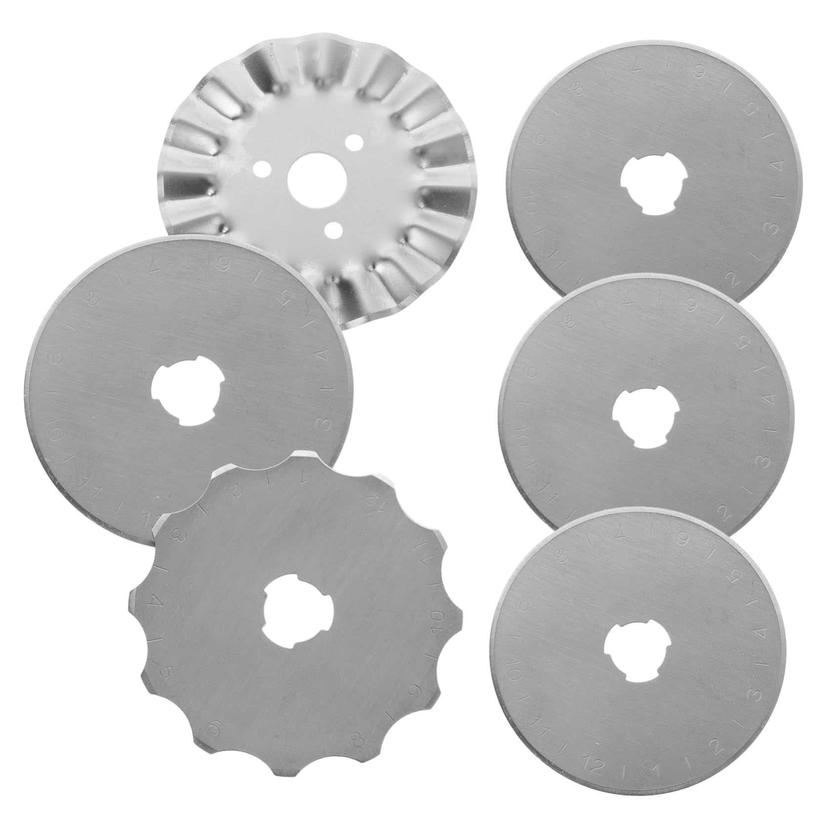 Sewroro 30stücke Rotary Cutter Klingen Teilig Titanbeschichtete Ersatzklingen Für Hochwertige Edelstahlklingen Für Präzises Schneiden Heim Büro Und Schule