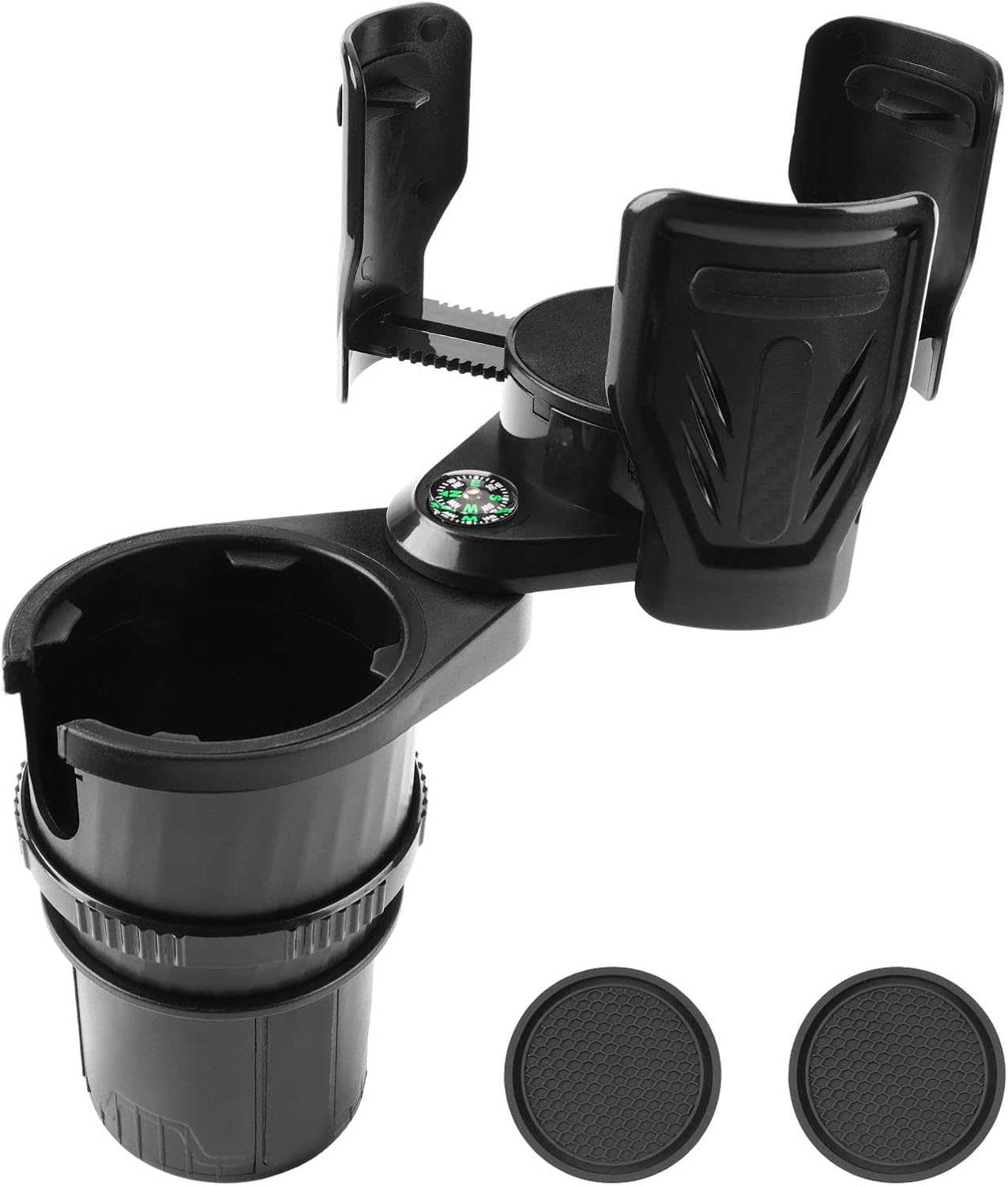 Dual Cup Holder Expander for Car, 2 in 1 Multifunctional