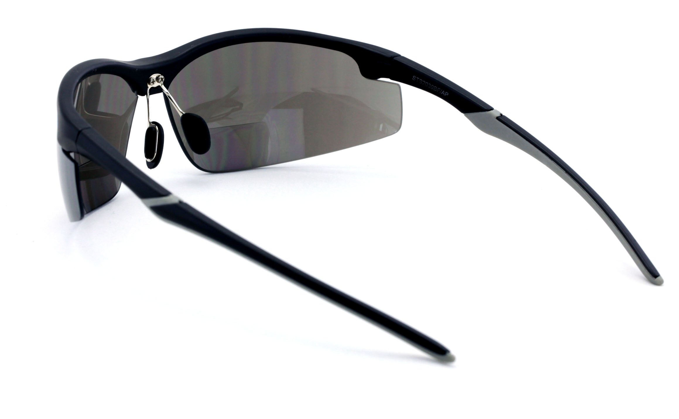 V.W.E. De Alto Rendimiento De Protección De Los Vidrios Rx-Bifocales De Seguridad Espejo Ligero Matiz Bifocales - Lector De Sol - Gafas De Sol (Negro, 2.50)