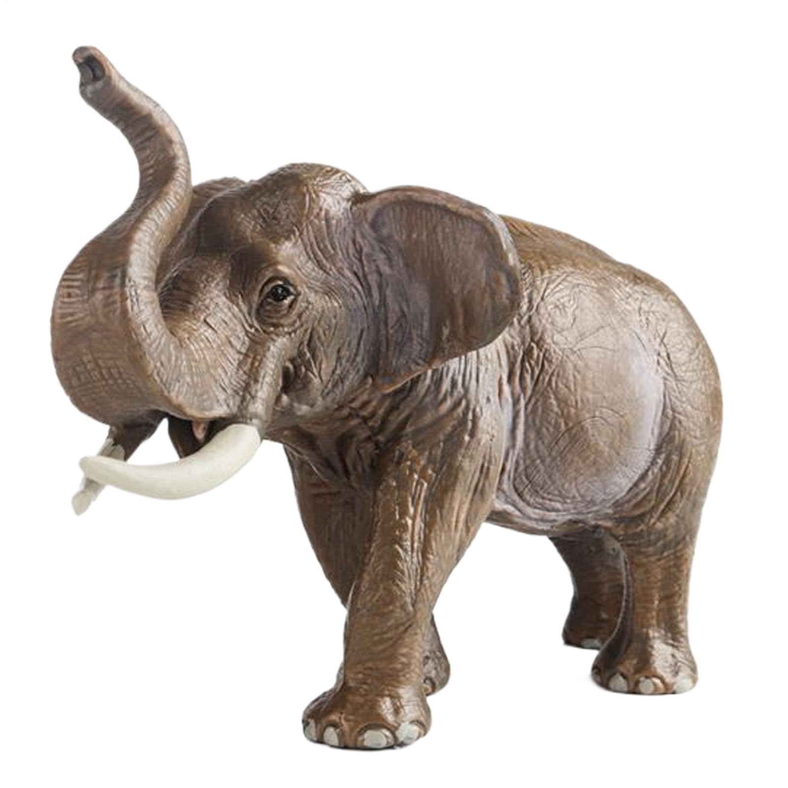 Sculpture éléphant d'Asie en résine solide aux finitions réalistes haut de gamme
