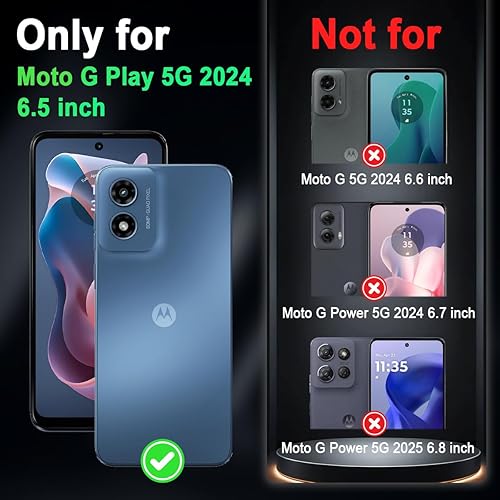 Miniatura 9 de Miqala Funda para Moto G Stylus 2022 5G4G, brillante en la oscuridad, tres capas de plástico duro resistente a prueba de golpes + funda protectora