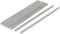 Vista 18 de uxcell M3 x 2.362 in 0.020 in Pitch 304 Varillas totalmente roscadas de acero inoxidable barra 10 piezas