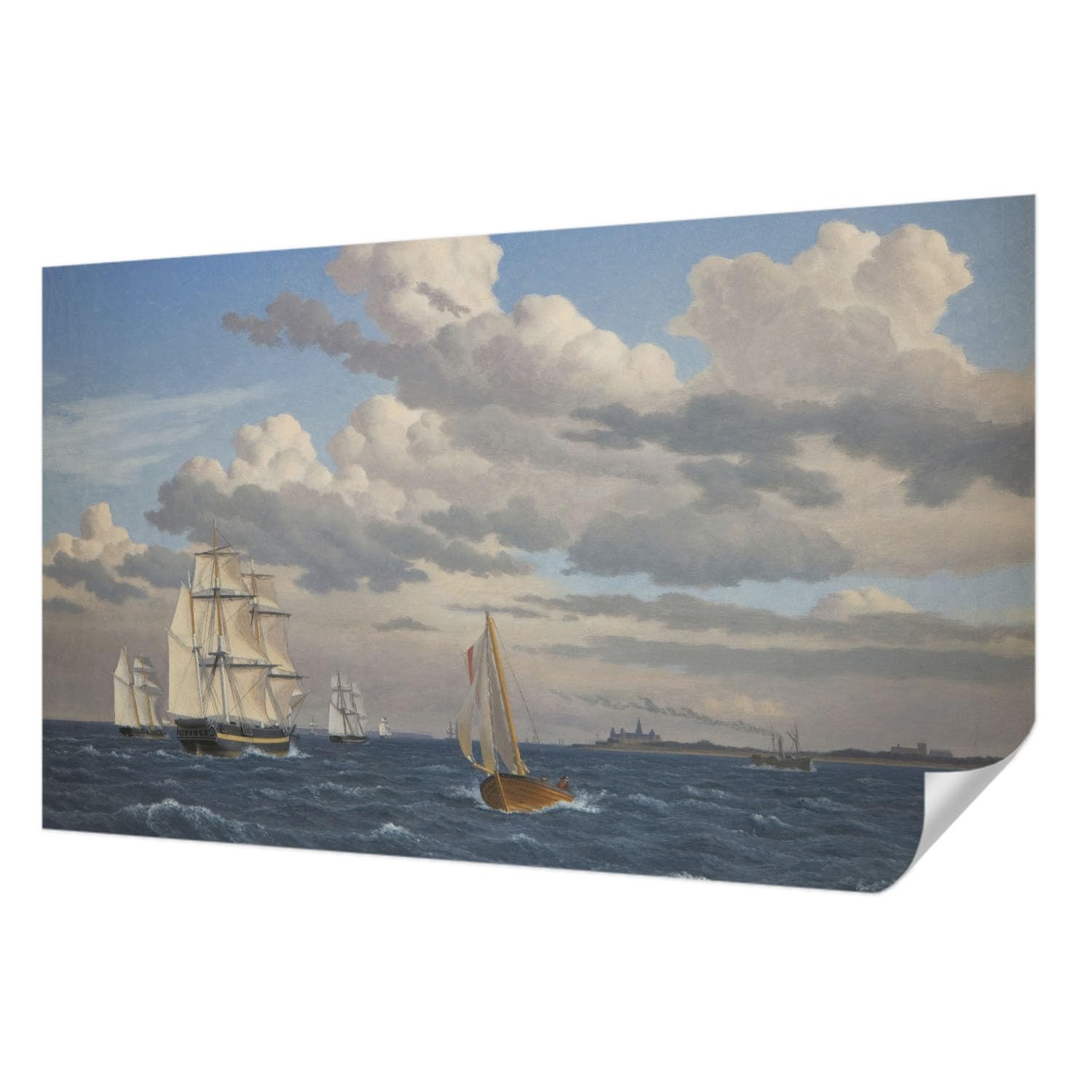 Papier peint adhésif anti-tache grand format aventure en mer Tulup