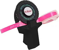 Mini Criador de etiquetas manual portátil DIY Impressora de etiquetas de gravação em 3D Máquina de escrever com plástico PVC 9mm Fitas de etiquetas Máquina de rotulação