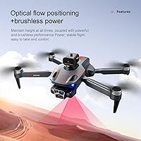 Vista 3 de Drones RC con cámara para adultos, para evitar obstáculos, mini dron con modo de retención de altitud, posicionamiento de flujo óptico, motor sin