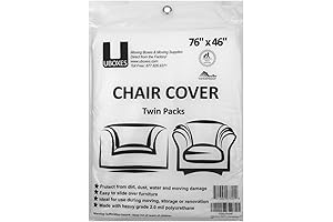 Uboxes 72x46 Chair Covers - Heavy Duty Protection