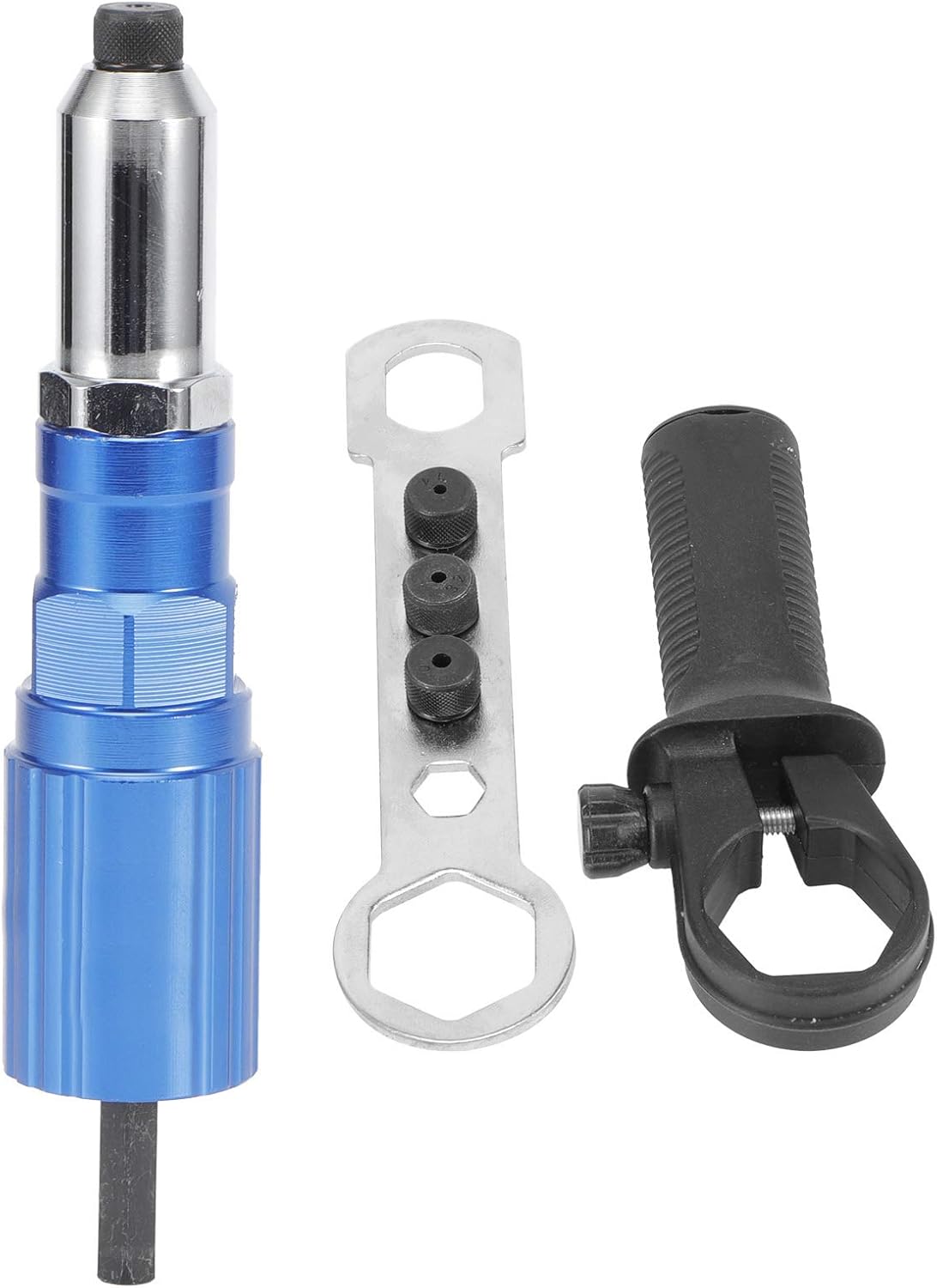 Electric Riveter Adaptor, Rivet Drill Attachment Aluminium Alloy Electric Riveter Conversion