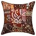 Janki Creation Bohemia Boho Indio, étnico hogar Decorativo, cojín de sofá Indio, cojín Decorativo para sofá, cojín de Almohada, Funda de cojín de cojín de Almohada, Boho Bohemio, 40,6 x 40,6 cm