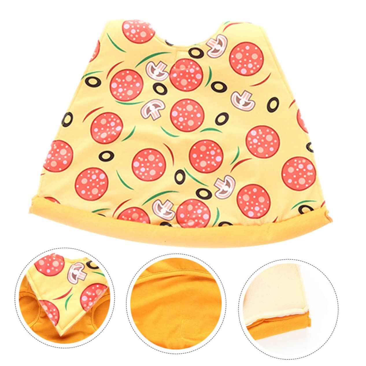 BESPORTBLE 3pezzi Costume Per Pizza Per Halloween Abbigliamento Per Animali Domestici e Comodo Per e Speciali